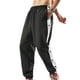 thumbnail image 1 of Lucakuins, pantalones para correr para hombre, pantalones de entrenamiento elásticos con botones laterales de Color en contraste, pantalones de chándal informales, ropa de calle Lucakuins  moda, 1 of 8