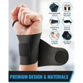 thumbnail image 2 of 2 Pack Adjustable Wrist Compression Strap and Wrist Brace Sport Wrist Support for Fitness, Weightlifting, Tendonitis, Carpal Tunnel Arthritis, Pain Relief-Wear, Repetitive Wrist Use Injury, 2 of 5