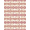 Pink Multi, Pattern 3, variant on ODIKA 8'x10' Washable Area Rug Pixel Retro Atomic Mosaic Border Motif Geometric Mid Century Refined Structured for Dining Room, Large Office, Lounge, Non-Slip Chair-Friendly Mat