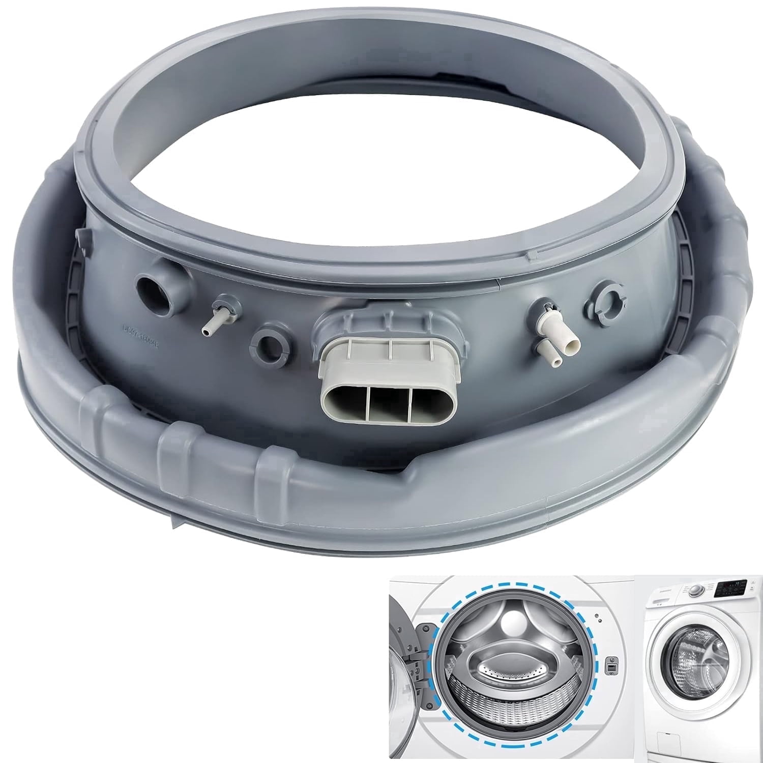 Upgraded DC97-18094B Washer Door Seal 0EM for Samsung Washer | WF42H5000AW/A2 WF42H5200AP/A2 WF42H5200AF/A2 WF42H5200AW/A2 DC64-03051A Washer Door Boot Seal Gasket Diaphragm