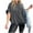 Black, variant on Timegard Womens Tops Crewneck Short Sleeve Oversized Loose Top Irregularly Casual Solid Color Summer Fashion