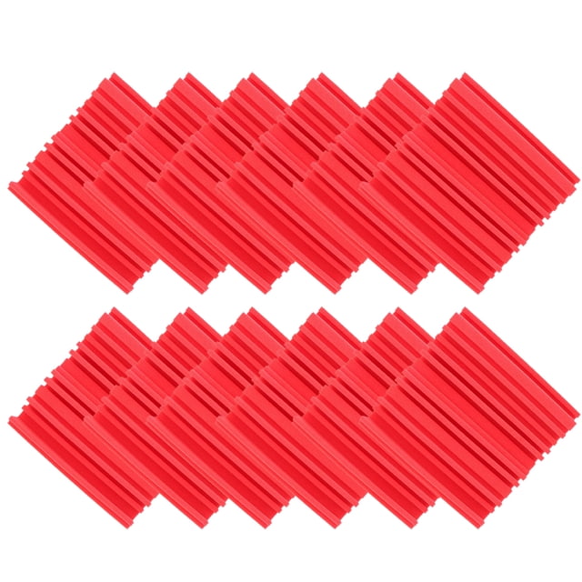 Matsuzay 12 piezas retardante de llama PU bloque de absorción de sonido grabación de Audio en casa insonorizado Panel de reducción de ruido Decoración del hogar Rojo