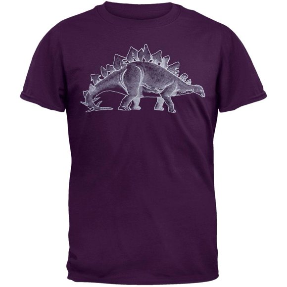 Antlers T-Shirt Adulte Violet Doux - Stégosaure