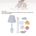 thumbnail image 3 of Kids Beach Bucket Toy Set, Silicone Portable Durable Kids Beach Toys Set Interactive  For Summer, 3 of 8