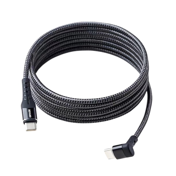 Codo Cable de datos 480 Mbps Cable de cargador rápido Evitar roturas para Steam Deck