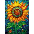 thumbnail image 1 of Rompecabezas Bgraamiens con forma de girasol de cristal, 1000 piezas, 1 of 6