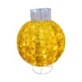 thumbnail image 1 of Esfera de Tela decorativa con Luces LED Dorada, 1 of 4
