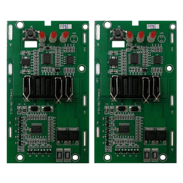 2X Placa de Circuito de Protección de Carga de Batería de Iones de Litio 4511396 Placa PCB para Einhell Power X-Change de Litio de 18 V 20 V