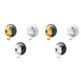 thumbnail image 1 of 6 pcs Sans Perceuse Lavabo Rack Mur Suspendu Cintre Salle de Bain Crochet Mural, 1 of 6