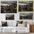 thumbnail image 4 of Designart "Grey Motorcycle Monochrome horizon Photography II" Transportation Wall Decor, 4 of 5