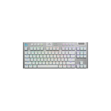 Logitech G915 X LIGHTSPEED TKL Wireless Mechanical Gaming Keyboard - GL Brown Tactile Switches, RGB Backlighting - White