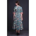 thumbnail image 3 of Bimba Floral Printed Front Slit Sleeveless Summer Spring Long Women BeachÂ&nbsp;Dress-Medium, 3 of 5
