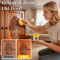 thumbnail image 3 of Furniture Polish, Wood Seasoning for Furniture Wood Wax for Dining Table Floor Doors Chairs Cabinets to Protect and Care 5pcs Polish and 3pcs Sponges, 3 of 4