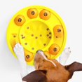 thumbnail image 3 of Rompecabezas de comida para perros Dispensador de golosinas de IQ Dispensador de alimentación interactivo para entrenamiento y enriquecimiento - amarillo Sunnimix alimentador de juegos de entrenamiento, 3 of 7