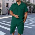 thumbnail image 4 of Bcfgryg Men's Summer Suits With Notch Lapel And Button Front For Indoor And Vacation Wear Men’s Athleisure Sets, 4 of 4