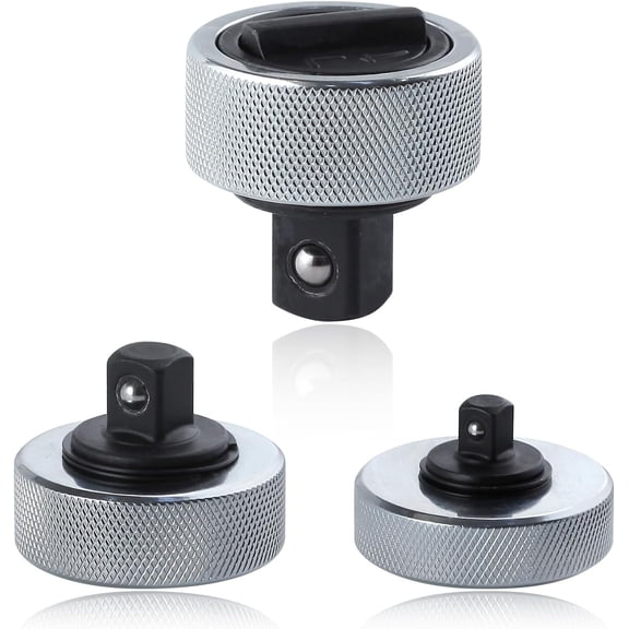 ABPETE 3PC Reversible Thumbwheel Ratchet Wrench Set 1/4" 3/8" 1/2" Drive Ratchet Set Mini Finger Ratchet Set Palm Ratchet Wrench with Knurled Handle Mechanics Tools for Tight Spaces