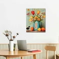 thumbnail image 2 of Nawypu Tulip Flower Farmhouse Canvas Wall Art Farmhouse Pictures Wall Decor Hummingbird Canvas Painting Prints Today I Choose Joy Artwork Modern Home Decoration Framed for Living room Bedroom, 2 of 4