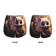 thumbnail image 3 of Vsdgher Adorable Fluffy Bat Athletic Shorts for Women, Women's Running Double Layer Shorts, High Waisted Yoga Shorts, Workout Athletic Shorts-Small, 3 of 7