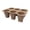 🥝 Brown_New#391, variant on Succulent Silicone Planter Tray 6-Cell Folding Pot - Breathable Drainage Design, Easy ReleaseStarter, Reusable Indoor Balcony Gardening Organizer