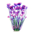 thumbnail image 3 of Decoraciones para peceras, plantas de plástico grandes, decoración de plantas artificiales para acuario, adorno seguro para todos los peces, 16 pulgadas (púrpura, 2 piezas), 3 of 5