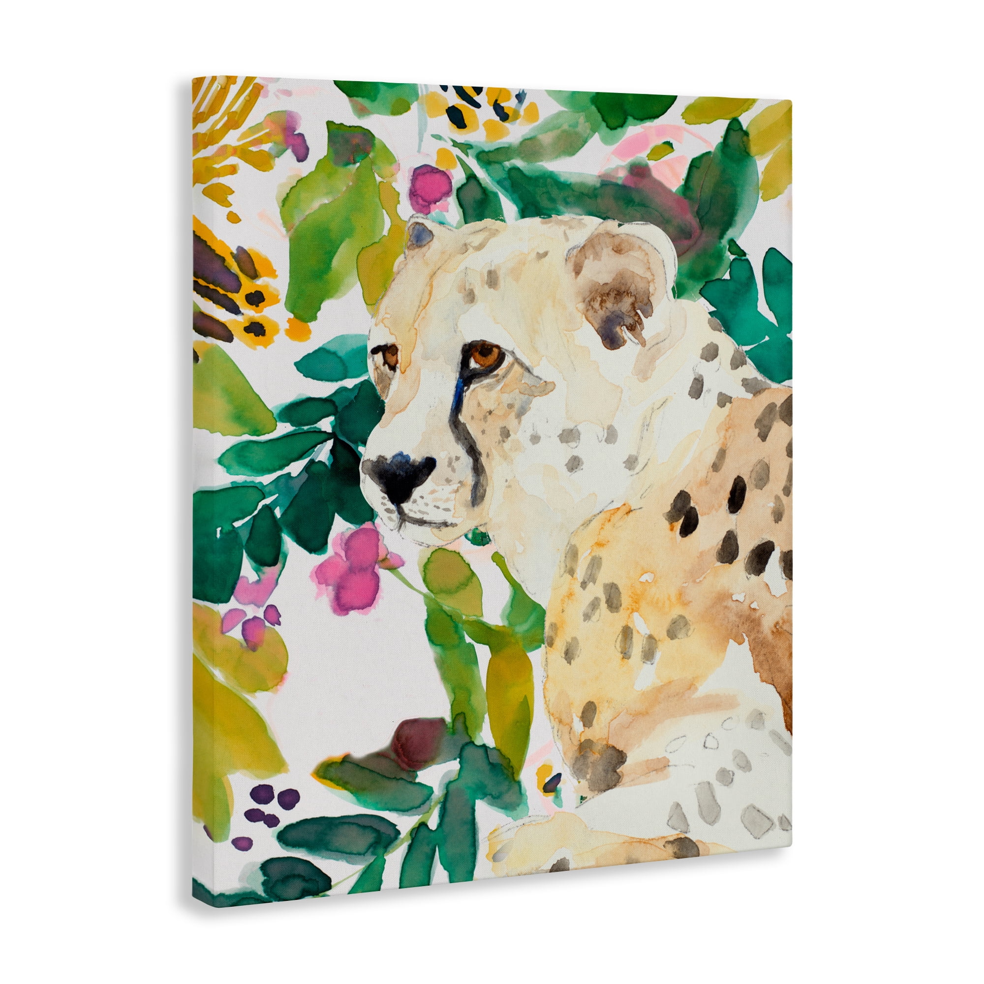 Stupell Industries Garden Plants Leopard Canvas Wall Art, design by Lanie Loreth