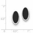 thumbnail image 2 of Sterling Silver ONYX INLAY Earrings QE1101, 2 of 2