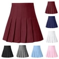 thumbnail image 2 of RYDCOT Women's High Waist Pleated Mini Skirt Slim Waist Tennis Skirt, 2 of 6