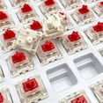 thumbnail image 4 of Gateron G Red Pro Switches Pre-lubed 3pin RGB SMD Linear for Gaming Mechanical Keyboard(35 Pcs,Red), 4 of 5