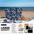 thumbnail image 5 of Wukai Dragons Print Zipper Bag,large Beach Tote Bag,Waterproof Sandproof Bag,Grocery and Picnic Tote Travel Bag, 5 of 5