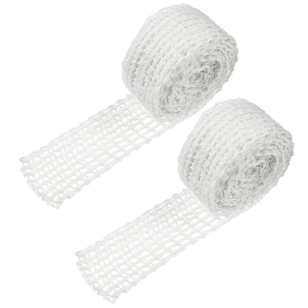 GOOHOCHY 2 rollos de malla para salchichas, hilo para carne, redes de carnicero, redes de algodón para envolver, rollos de malla para comer, herramienta para empaquetar carne