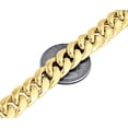 thumbnail image 3 of 10K Yellow Gold Semi Hollow 11 MM Miami Cuban Link Necklace Chain 34 inch, 3 of 8