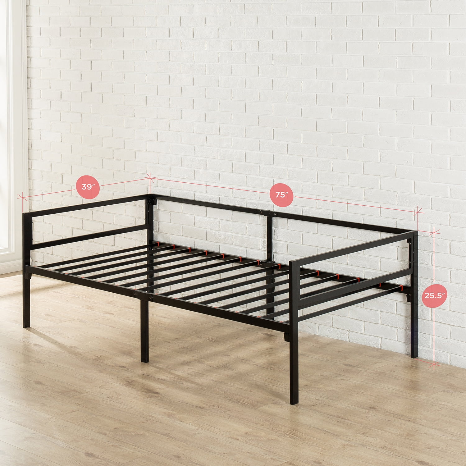 Mainstays Quick Lock Steel Support Twin Daybed Frame - 2