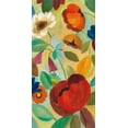 thumbnail image 2 of Vassileva, Silvia 18x32 White Modern Wood Framed Museum Art Print Titled - Summer Floral Panel II, 2 of 4