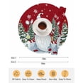thumbnail image 6 of 15 Inch Round Placemats Set of 4, Red Gnomes Christmas Non Slip Heat Insulation PP Table Mats, Xmas Tree Snowflake Winter Holiday Washable Place Mats for Kitchen Dining Party Table Decor, 6 of 7