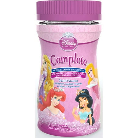 Disney Princesses Complete Multivitamins Chewable Tablets 60 Tablets