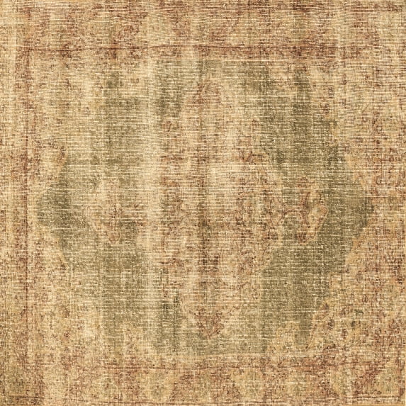 Ahgly Company Indoor Square Persian Brown Traditional Area Rugs, 7' Square
