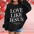 thumbnail image 2 of LUOGENLI Hoodies Girls Sweatshirts Size 14-16 Soft Girl's Graphic Prints Sweatshirt Crewneck Long Sleeve Cute Drop Shoulder Pullover Tops Girls Sweatshirts Size 7-8 Checkered Black 8-9 Years, 2 of 5