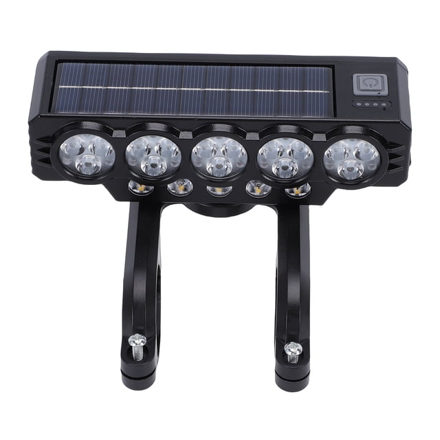 Luz Solar Recargable Por USB Para Bicicleta, Luz Delantera Brillante Nocturna Para Bicicleta, Faro Con Bocina Para Ciclismo De Seguridad