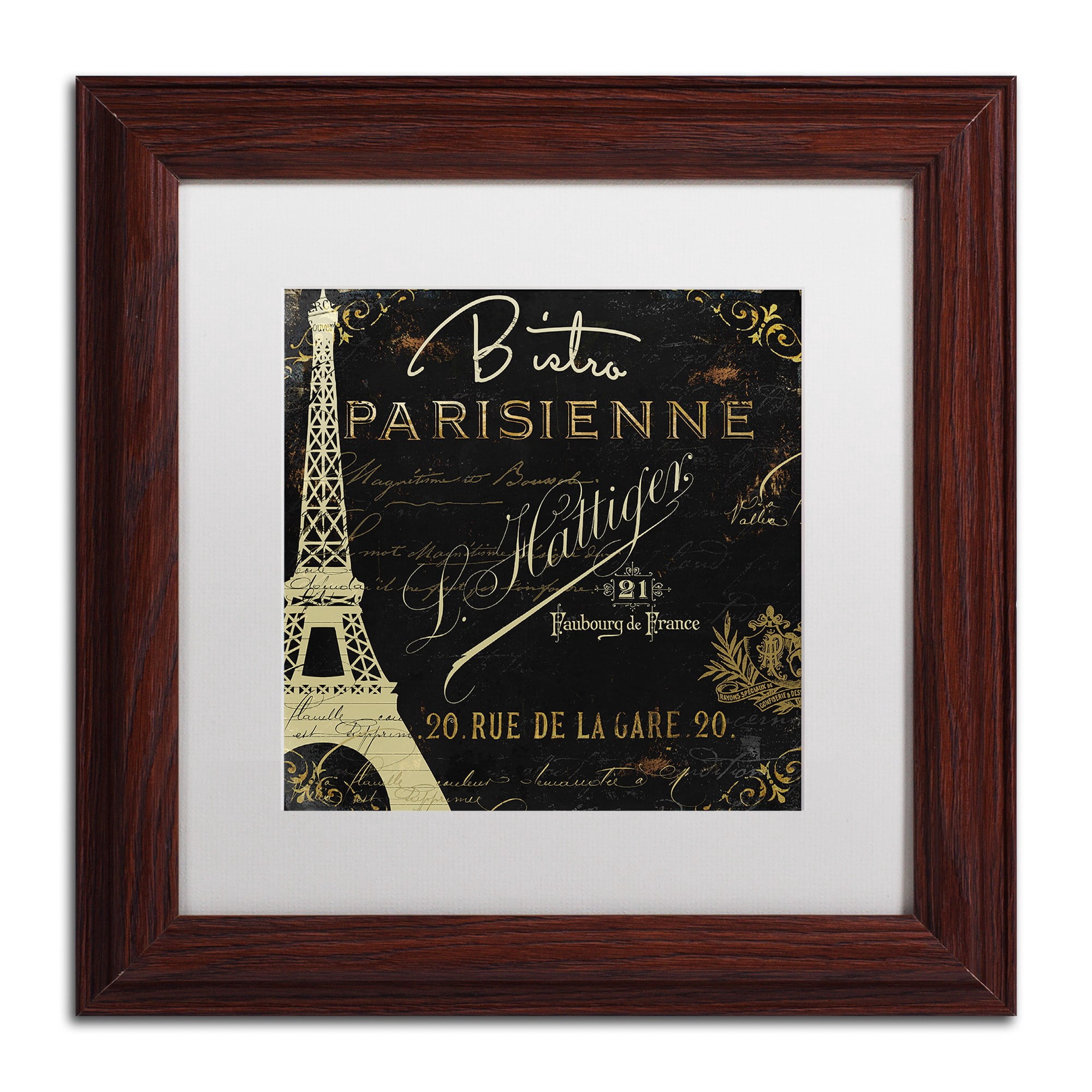 Trademark Fine Art "La Cuisine VI" Canvas Art by Color Bakery White Matte, Wood Frame