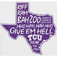 thumbnail image 2 of Men's White TCU Horned Frogs Who Wah T-Shirt, 2 of 2