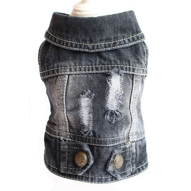TIMIFIS Dog Clothes Coat Jackets Pet Clothes Teddy Bomei Dog Spring And Summer Clothes Spring And Summer New Vest Broken Hole VestFall/Winter