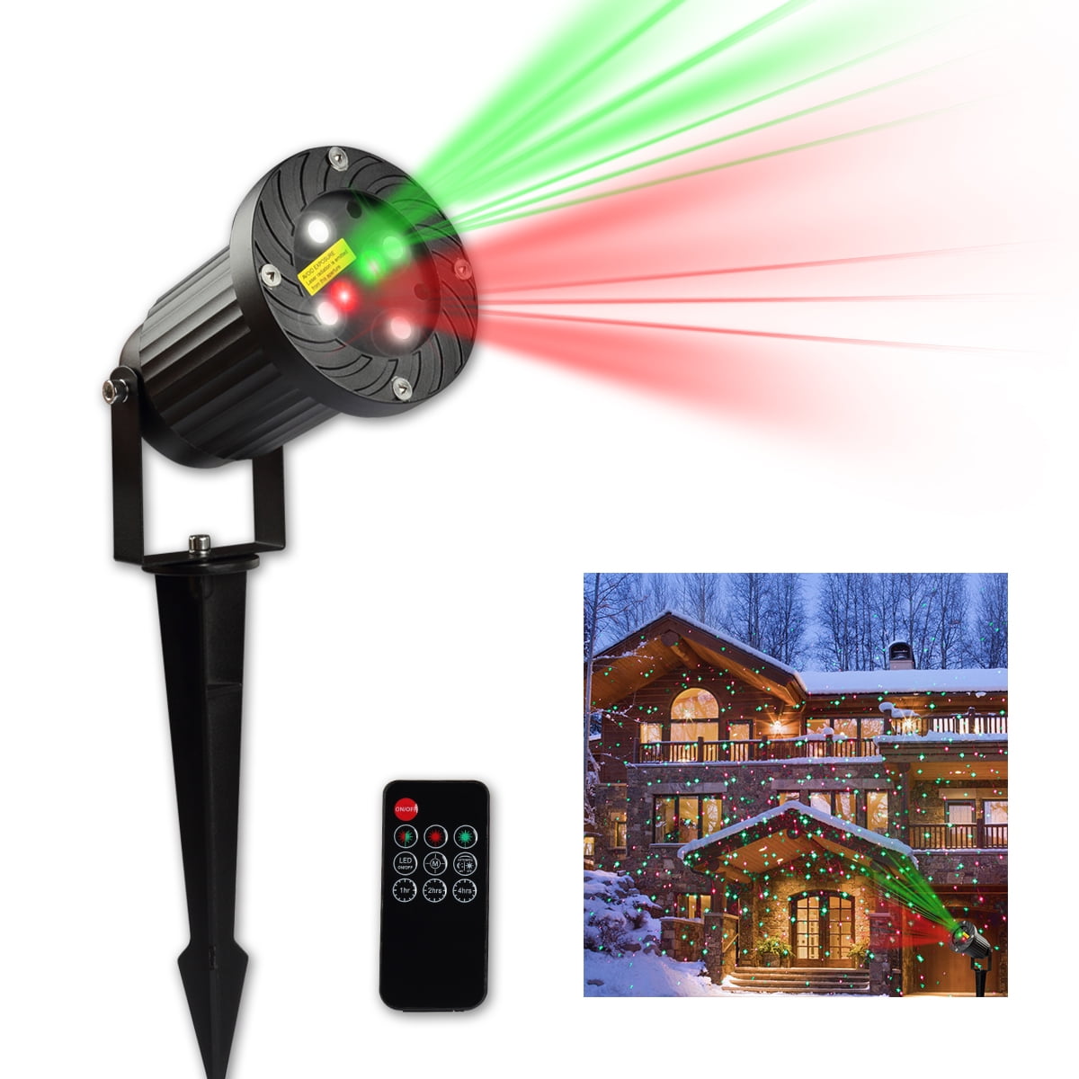 Remote Controlled Outdoor Waterproof Laser Lawn Projector Spotlight Christmas  Lights Red+Green Multi Pattern Stage Light IP44 Rated 100 240V From  Cxwonled, $29.3