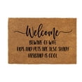 thumbnail image 1 of Coir Doormat Hello Outdoor Mats for Front Door Spring Non-Slip Seasonal-Spring Summer Indoor Home Decor Front Door Mat Floor Mats for Door Decor, Patio Decor, Plain Entry Mat, 16x24 Inch, 1 of 3