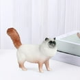 thumbnail image 1 of Figurita de gato de simulación Macarena Juguete decoración del hogar Blanco, 1 of 8