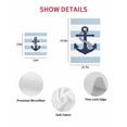 thumbnail image 7 of Aqua Stripe Nautical Kitchen Dish Towels for Drying Dishes Set of 2, Navy Blue Anchor Summer Coastal Waffle Weave Microfiber Hand Tea Bathroom Towels Quick Dry & Absorbent Towel 15.7x23.6, 7 of 7