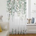 thumbnail image 6 of Sage Green Eucalyptus Sheer Curtains 63 Inches Long, Spring Floral Botanical Light Filering Curtains, Breathable Simi Curtain Privacy Drapes for Living Room Bedroom Lightweight Window Treatment, 6 of 9