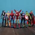 thumbnail image 2 of Figura de acción coleccionable de 12 cm de Marvel Comics, la película Los Vengadores, Iron Man, Spider-Man, Thor, Capitán América, Hulk, 1/12, juguete de escritorio, 2 of 5