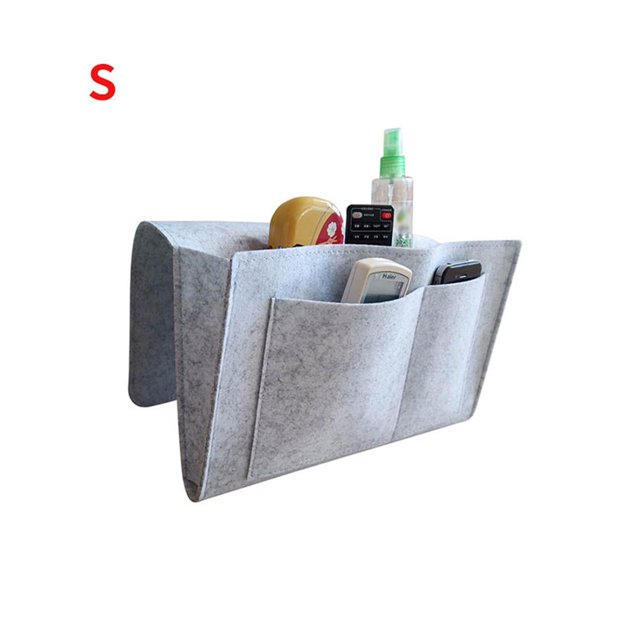 Billuyoard Bolso de noche de fieltro Durable Múltiples compartimentos Organizador de cabecera de fieltro Almacenamiento y organización del hogar No.2 Billuyoard HA023938-02