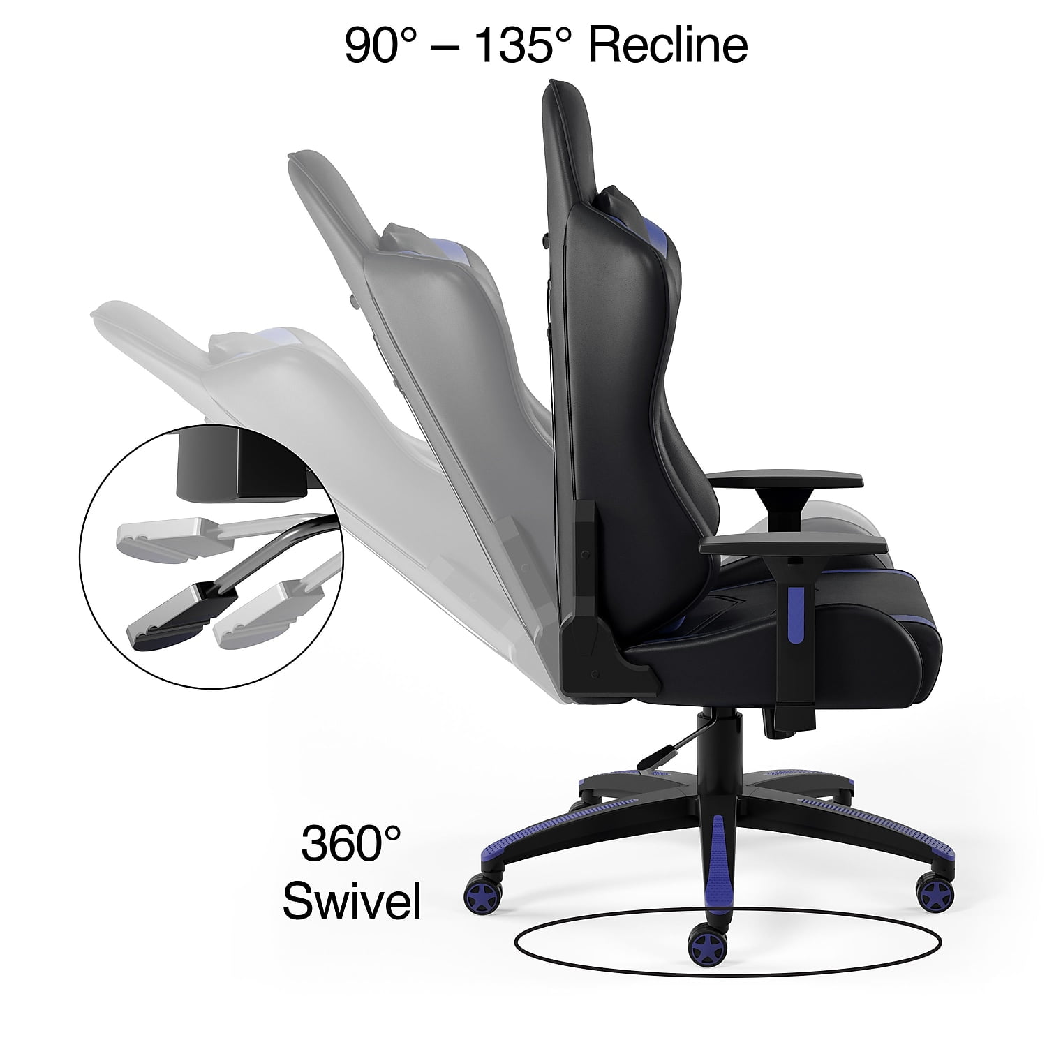 staples vartan gaming chair blue 24326200