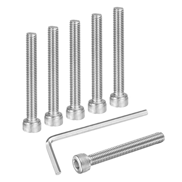 25Pcs Socket Head Cap Screws, M5x40mm 304 Stainless Steel Bolt with Hex Wrench